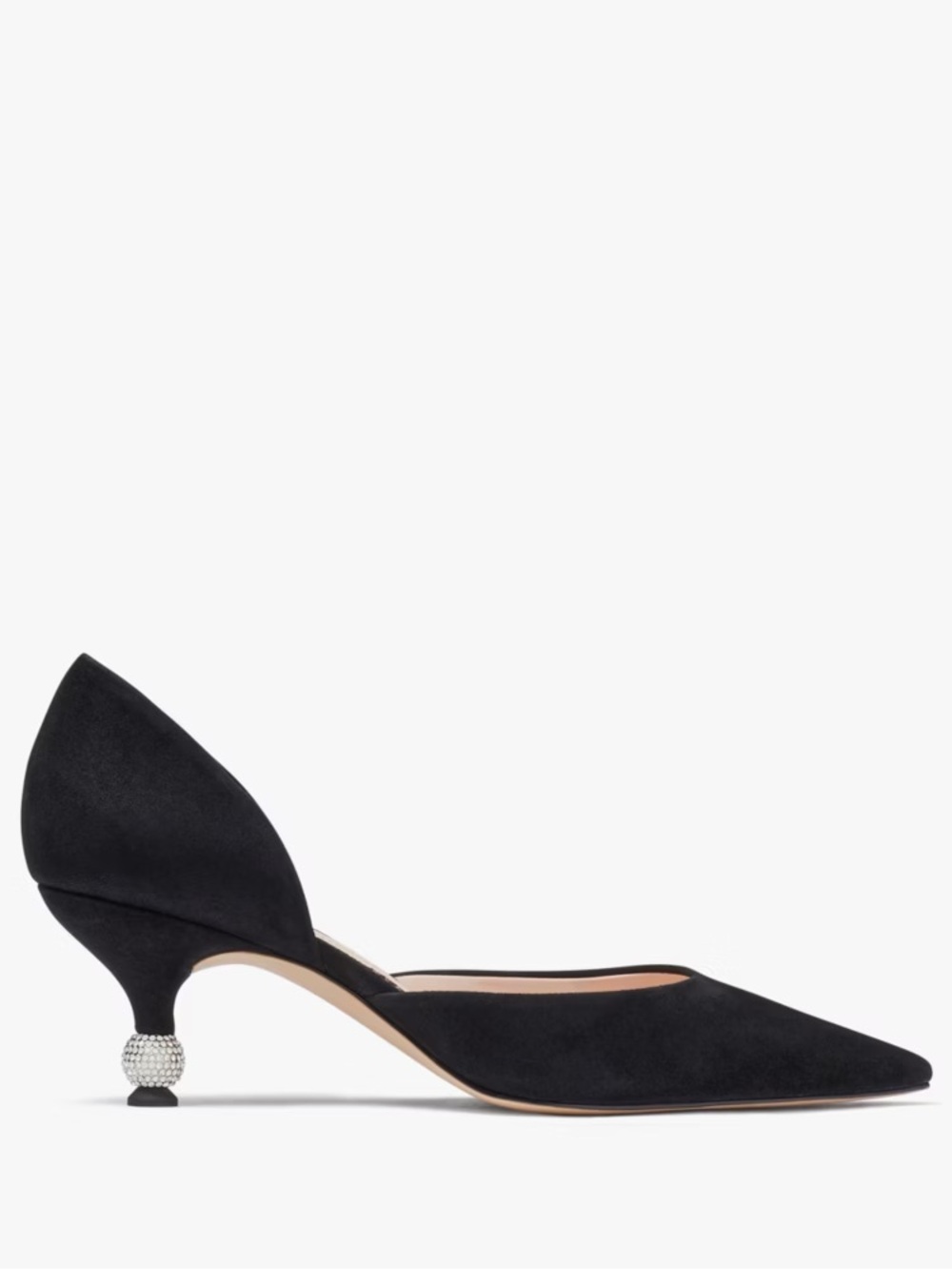 Kate Spade / Delilah Pave crystal embellished heel pumps kitten 9